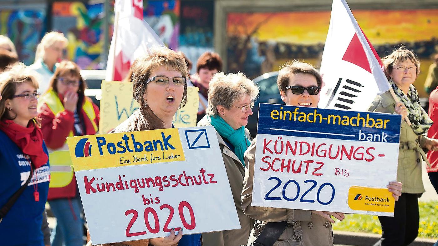 Streik bei der Postbank Berliner Filialen blieben zu