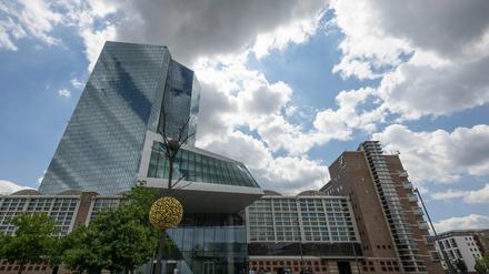 Die Zentrale der Europäischen Zentralbank (EZB). 