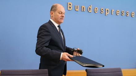 Bundesfinanzminister Olaf Scholz stellt die Eckwerten des Haushalts für 2020 und des Finanzplans bis 2023 vor.