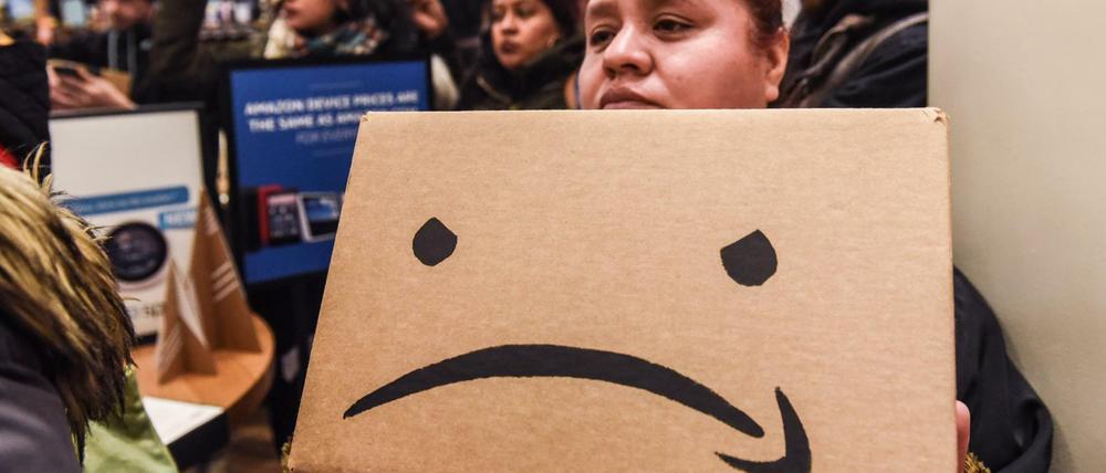 Proteste gegen Amazon in den USA