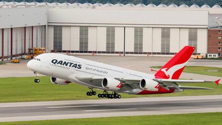 Hebt künftig wieder ab: Die australische Airline Qantas.