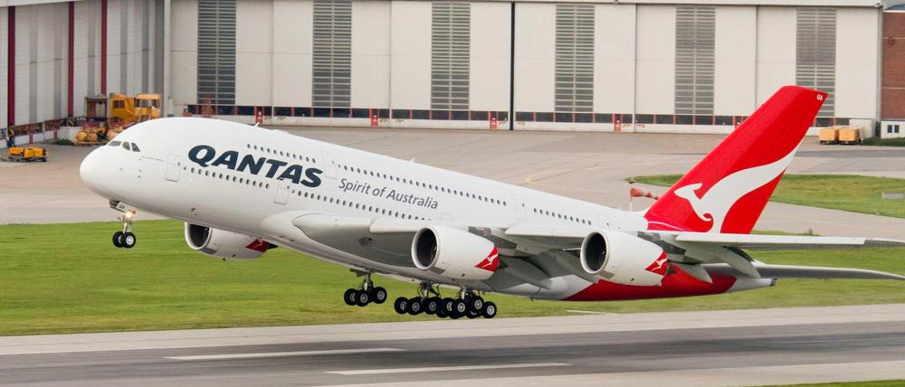Hebt künftig wieder ab: Die australische Airline Qantas.