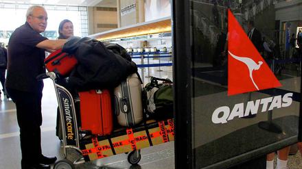 Nichts geht mehr. Die australische Airline Qantas musste aufgrund eines Arbeitskampfes sämtliche Flüge streichen.