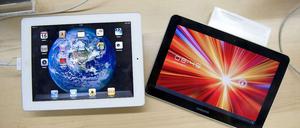 Zu ähnlich? Ein iPad (links) und ein Samsung-Tablet.