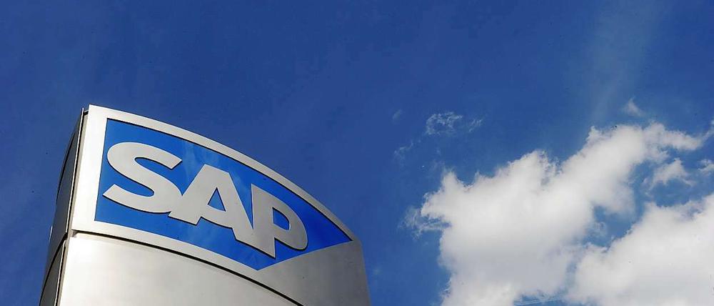 Blauer Himmel über Walldorf. Bei SAP brummt das Geschäft. 