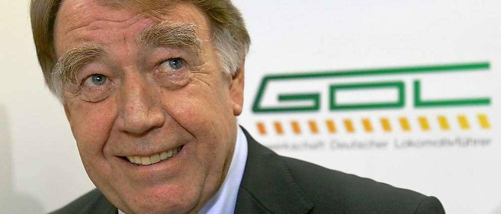 Manfred Schell war GDL-Chef beim Tarifkonflikt 2007/2008, als die Gewerkschaft einen eigenen Tarifvertrag für Lokführer erstritt.