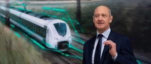 Siemens-Vorstandschef Roland Busch, hier bei der Hauptversammlung im Februar 2022, ist sehr zufrieden mit der Schienensparte des Konzerns. 