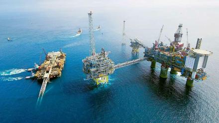 Ölförderplattform des staatlichen Ölkonzerns Statoil in der Nordsee