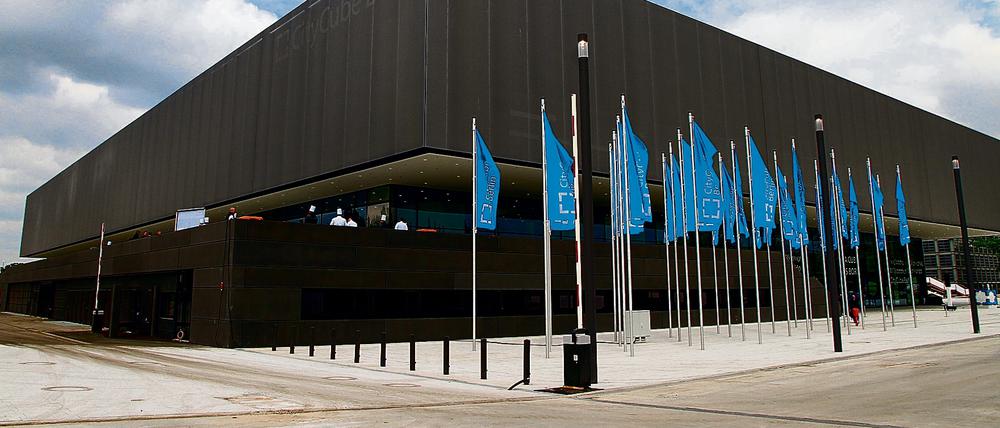 Der CityCube-Berlin, die (noch relativ) neue Kongresshalle der Messe Berlin. Hier soll es im Mai 2017 zum großen Gipfel kommen.