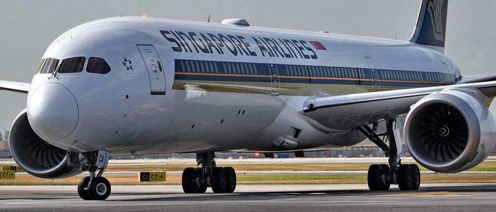 Ein Dreamliner aus der Flotte von Singapore Airlines (SIA). (Archivbild)