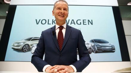 Der Neue. Herbert Diess ist ab sofort neuer Vorstandsvorsitzender des Volkswagen-Konzerns. Sein Vertrag läuft fünf Jahre. 