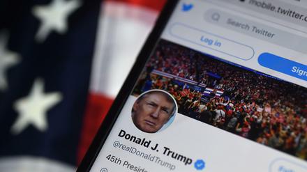 Der gesperrte Twitter-Account des damaligen US-Präsidenten Donald Trump (Archivbild vom August 2020) 
