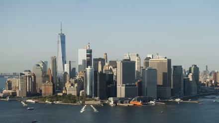 Die Skyline von Downtown Manhattan. New York ist neben dem Silicon Valley das wichtigste Zentrum der US-Gründerszene.