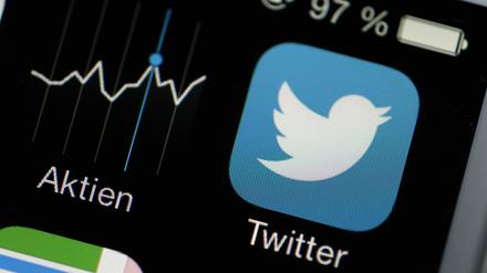 Absturz. Die Börse zeigte sich enttäuscht über das schwache Nutzerwachstum bei Twitter. 