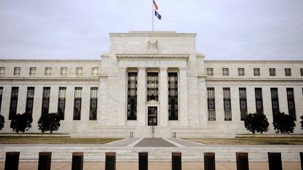 Das Gebäude der US-Notenbank Federal Reserve (Fed), aufgenommen am 22.01.2008 in Washington.