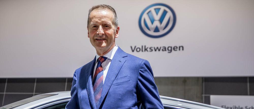 Herbert Diess, Vorstandsvorsitzender der Volkswagen AG und Vorsitzender des Markenvorstands Volkswagen Pkw
