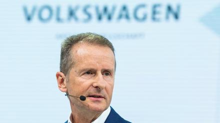 Herbert Diess, Vorstandsvorsitzender der Volkswagen AG. Als VW-Markenchef hatte Diess im Fadenkreuz der Kritik des Betriebsrates gestanden.