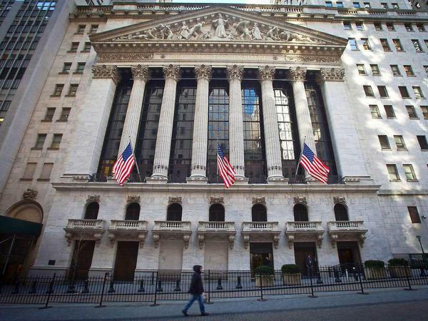 Die New Yorker Börse in der Wall Street hat die härtesten Zeiten hinter sich.