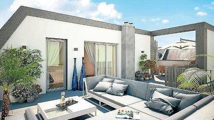 Im Wilmersdorfer Quartier Nikolsburg sind noch Wohnungen mit Dachterrassen frei, zu Preisen bis zu 7500 Euro pro Quadratmeter. 