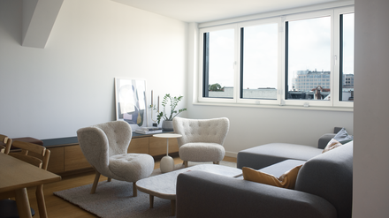 Apartment No 2 in Berlin-Mitte: 70 Quadratmeter groß, entstand hier 2020 ein Entwurf zum Wohnen auf wenig Quadratmetern für eine sechsköpfige Familie