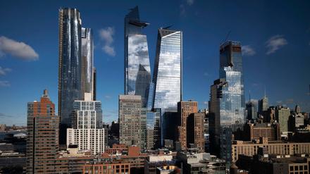 Die neuen Wolkenkratzer im Stadtteil "Hudson Yards". Das Projekt ist unter den Bewohnern New Yorks sehr umstritten. 