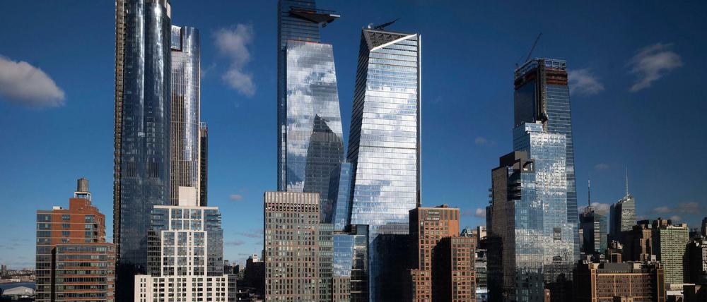 Die neuen Wolkenkratzer im Stadtteil "Hudson Yards". Das Projekt ist unter den Bewohnern New Yorks sehr umstritten. 