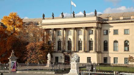 Das Hauptgebäude der Humboldt-Uni Unter den Linden.