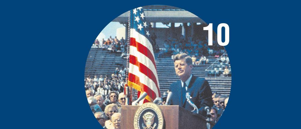 Präsident John F. Kennedy.