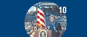 Präsident John F. Kennedy.