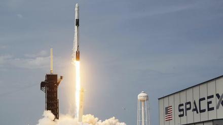 Eine „Falcon 9“-Rakete von SpaceX startet von Cape Canaveral im Mai 2020.
