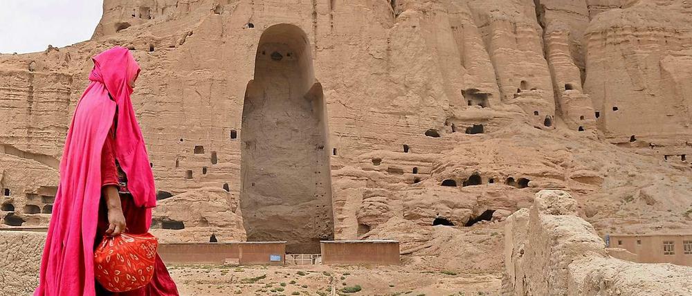 Die von den Taliban zerstörten Buddhas von Bamiyan in Afghanistan.