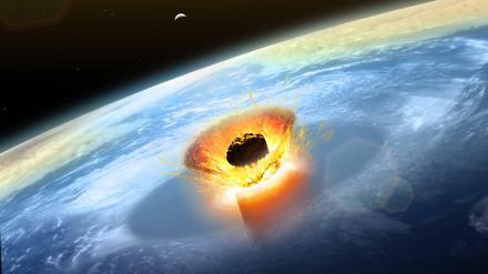 So könnte der Asteroiden-Einschlag vor 66 Millionen Jahren ausgesehen haben.