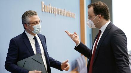 Gesundheitsminister Jens Spahn (rechts) und RKI-Chef Lothar Wieler.