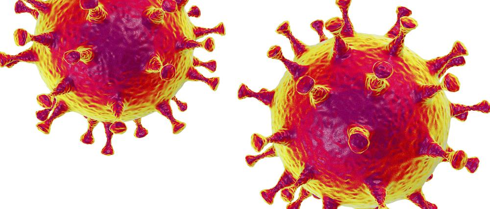 Illustration von zwei Mers-Coronaviren. Das neue Coronavirus hat inzwischen mehr Menschen infiziert als Sars.