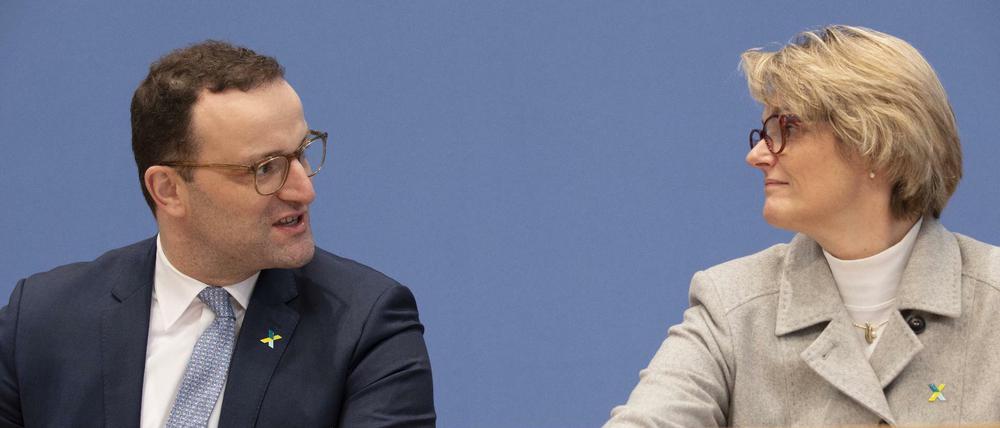 Gesundheitsminister Jens Spahn (CDU) und Forschungsministerin Anja Karliczek (CDU).