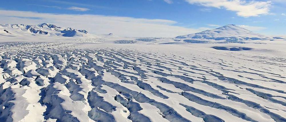 Unter dem Eis der Antarktis wurden bisher gut 100 Seen nachgewiesen. Einer davon ist der Wostok-See. 