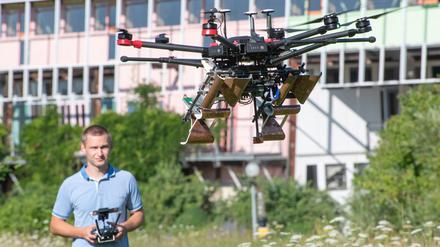 Drohnen werden derzeit zu Minensuchgeräten weiterentwickelt.
