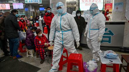 Kampf gegen das Coronavirus: Ein Krankenhaus in Wuhan