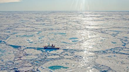 Bislang wagen sich eher nur Eisbrecher wie das Forschungsschiff "Polarstern" des Alfred-Wegener-Instituts in die auch im Sommer eisreichen Regionen des Nordpolarmeers vor.
