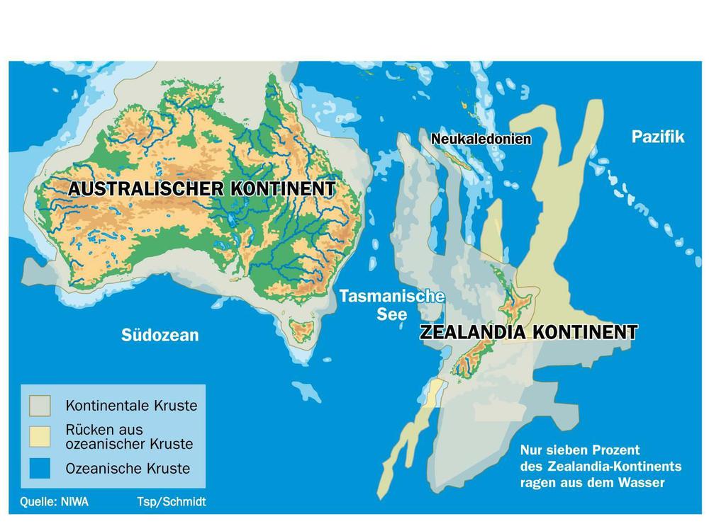 Zealandia Ein Kontinent taucht wieder auf