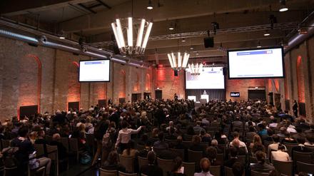 Großer Saal, große Zukunftsfragen... und -antworten: Die Konferenz "Future Medicine" am Mittwoch in Berlin