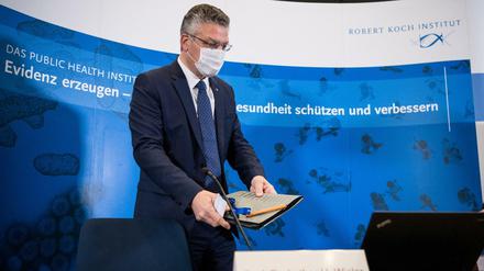 RKI-Chef Lothar Wieler informierte über das Infektionsgeschehen.