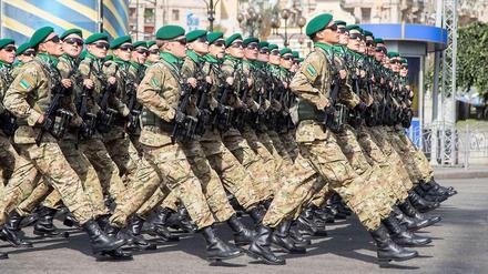Militärparade zum ukrainischen Tag der Unabhängigkeit.