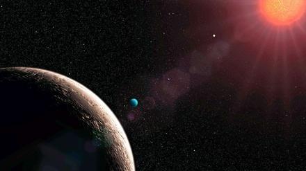 Das System um die Sonne "Gliese 581" könnte sich für potenzielles Leben eignen.