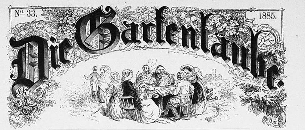 „Die Gartenlaube“ ist der Prototyp der „Illustrirten Familienblätter“. Die Zeitschrift erschien von 1853 bis 1944. 
