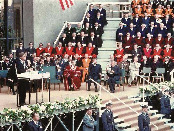 Zu Gast in Dahlem. US-Präsident John F. Kennedy sprach im Juni 1963 an der Freien Universität. 