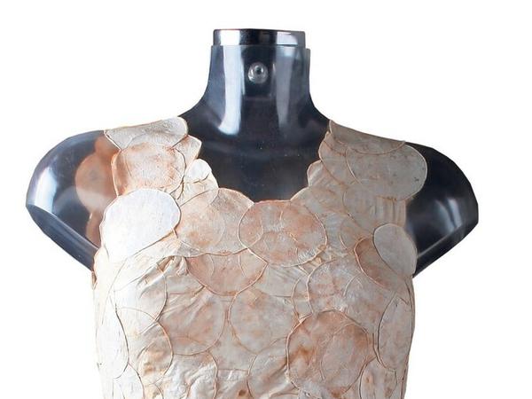 Die Textildesignerin Aniela Hoitink hat bereits Kleider aus Pilzmaterial kreiert.