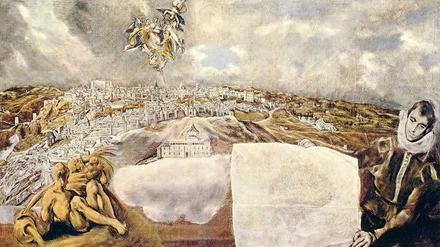 Ansichtssache. El Greco malte Toledo, seine spanische Wahlheimat, unter düsterem Gewölk. Tatsächlich präsentiert sich die Hauptstadt von La Mancha meist unter strahlend blauem Himmel.