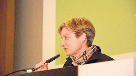 Lektion. Butler genießt Starruhm – und hat eine dezidiert politische Botschaft; im Bild ihre Vorlesung 2009 an der FU. 