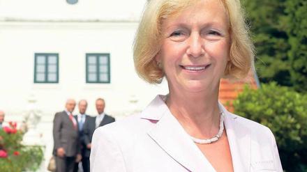 Angekommen. Kultusministerin Johanna Wanka (CDU), Ostimport in Niedersachsen, zu Gast in Worpswede. Foto: ddp